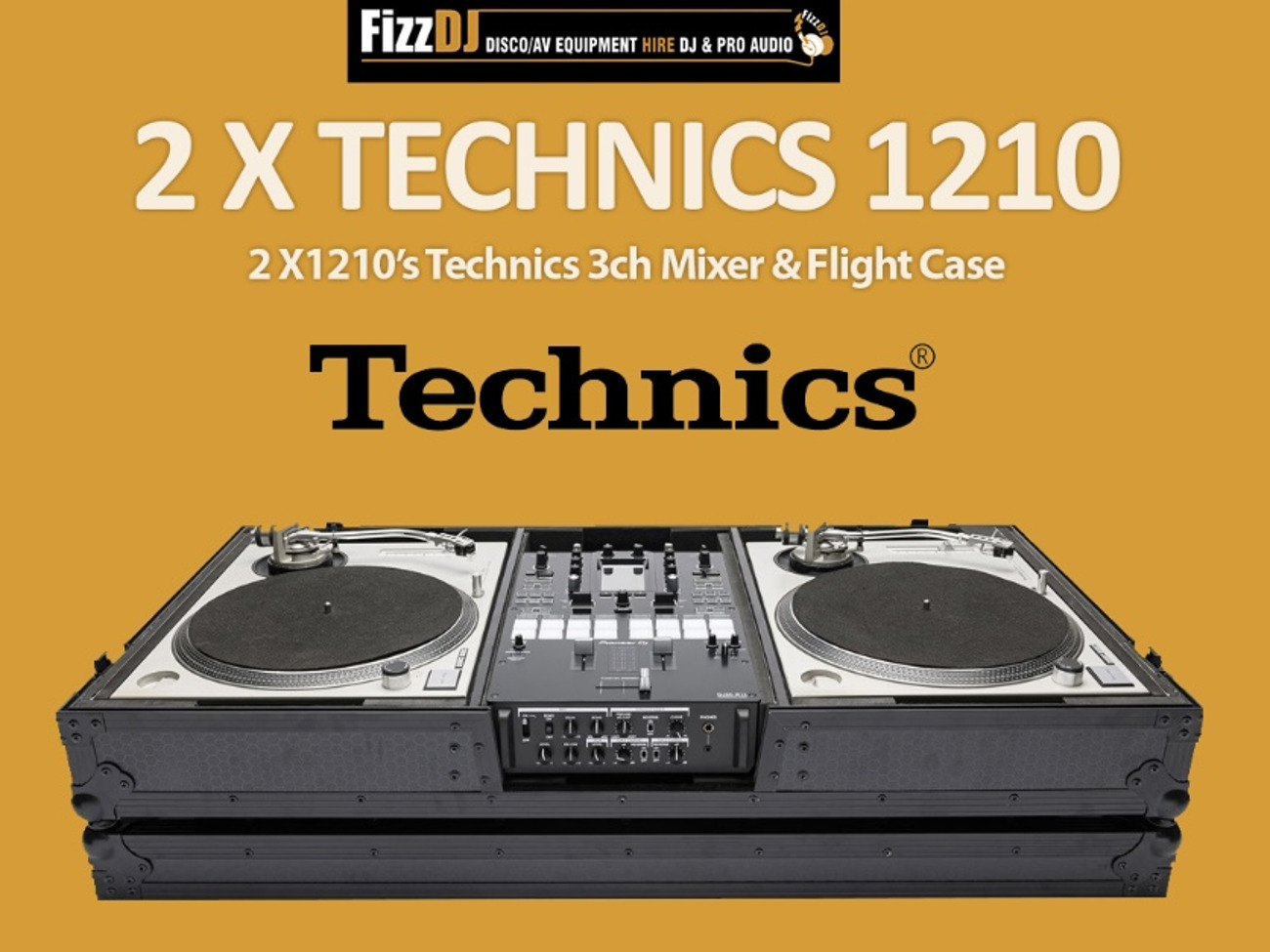 Technics 1210mk2 turntables & mixer