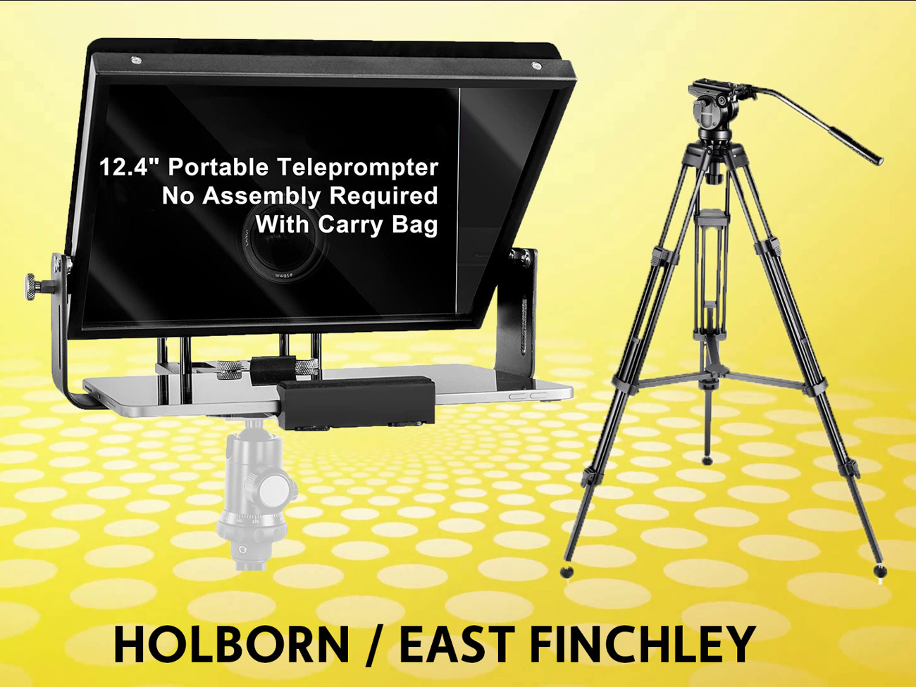 Teleprompter autocue + tripod 
