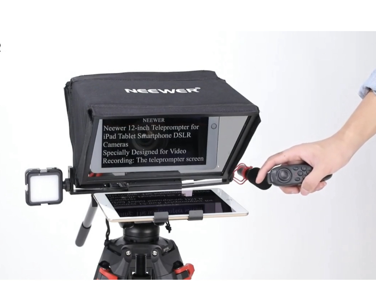 Teleprompter camera canon sony black magic ipad neewer x12