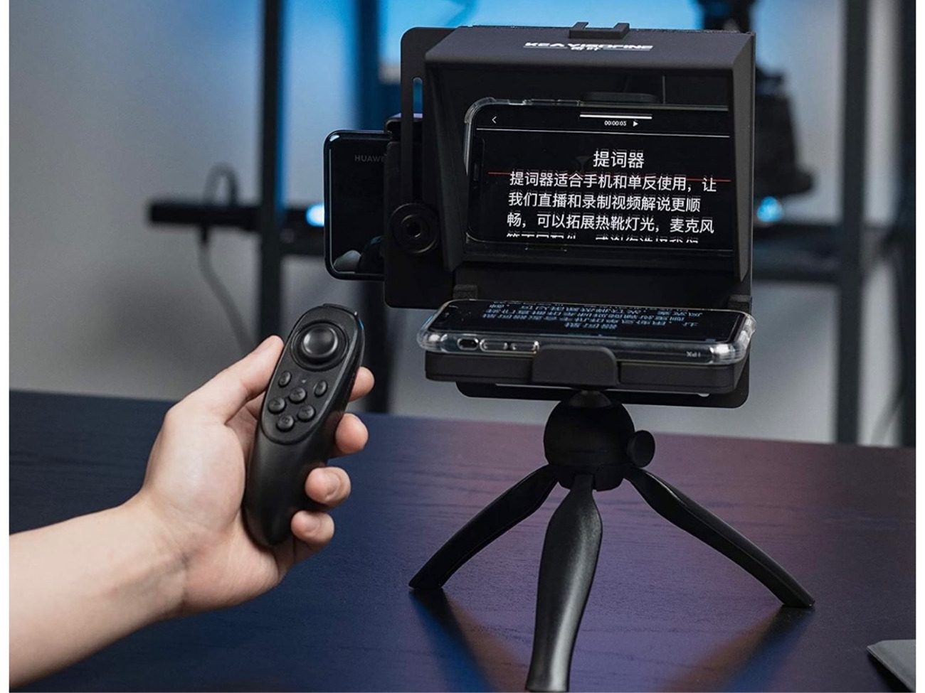 Teleprompter for cameras and smartphones