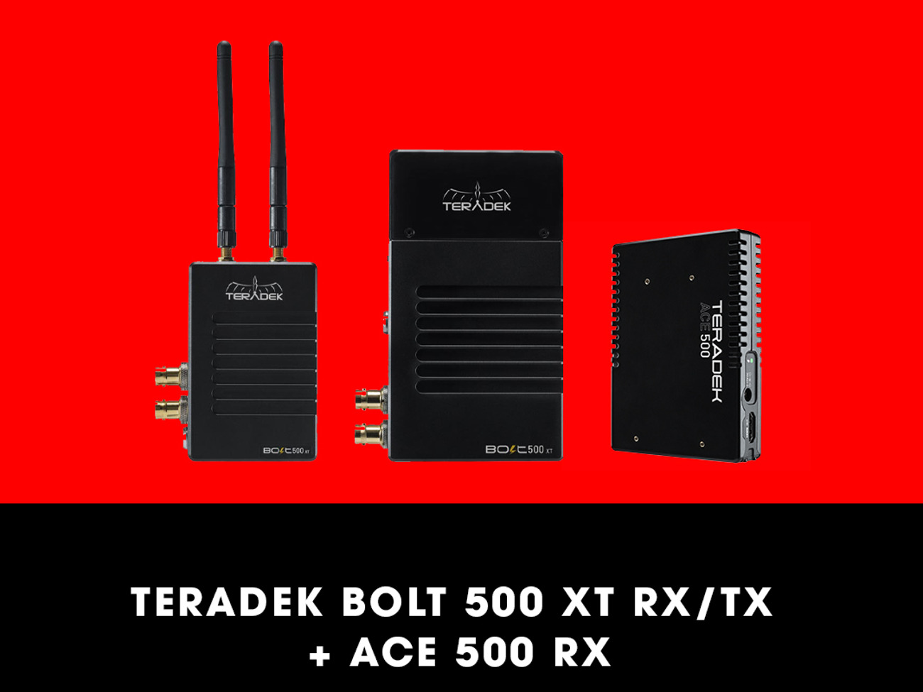 Teradek bolt 500 xt rx/tx + ace 500 rx