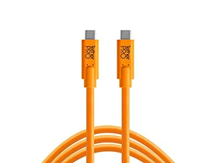 Tether tools usb-c to usb-c 4.6 m orange