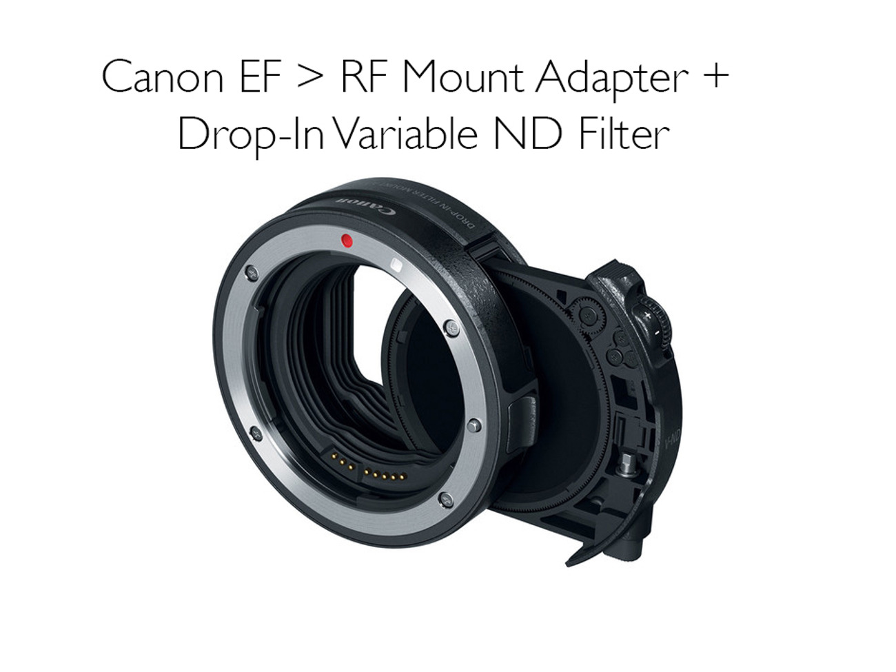 The canon ef to rf mount adapter + drop-in variable nd