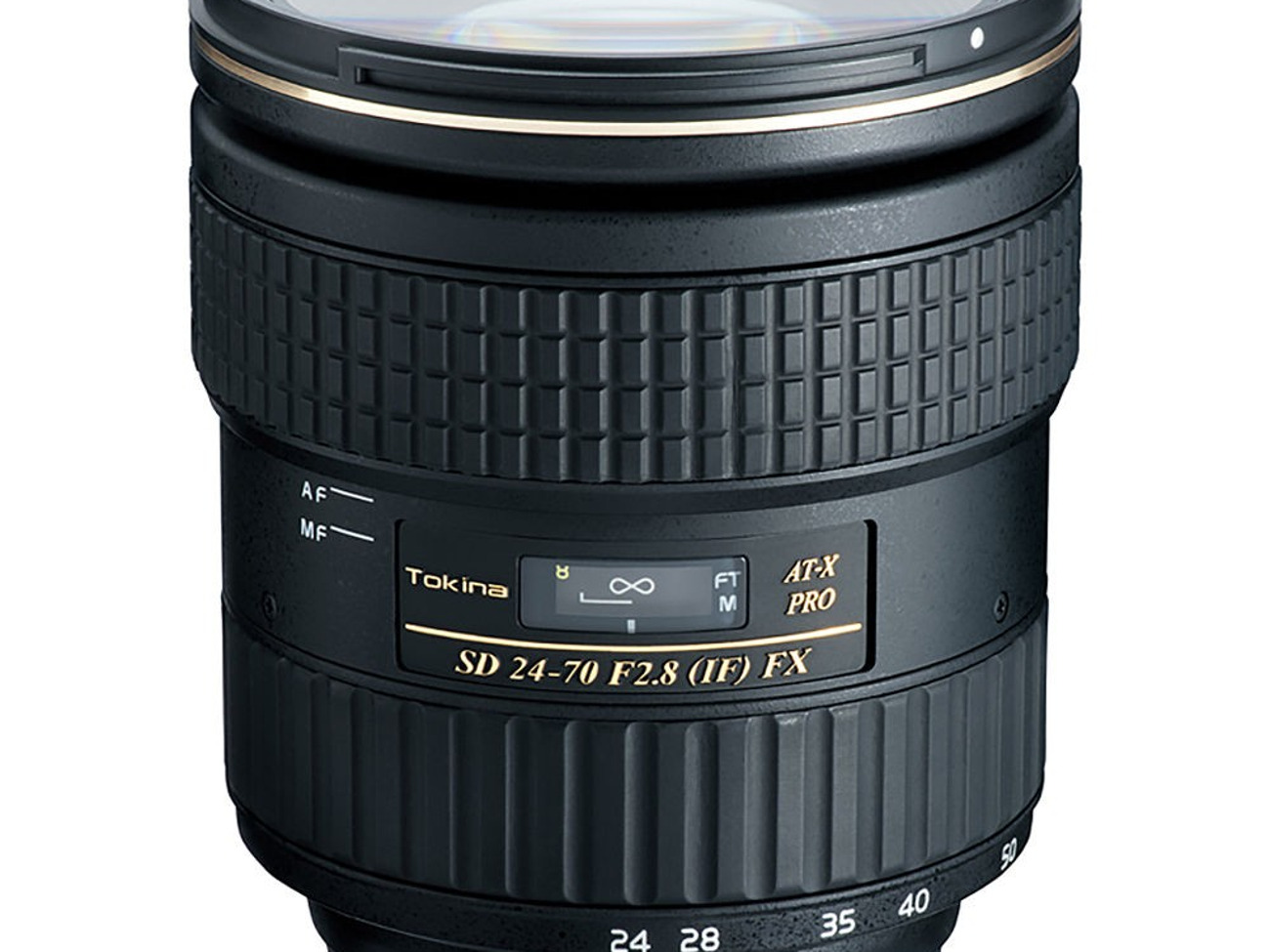 The tokina at-x 24-70mm f2.8 pro fx lens in canon fit