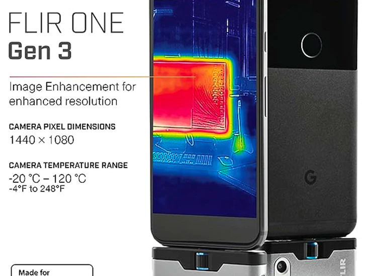 Thermal camera (flir one v3 - android usb c)