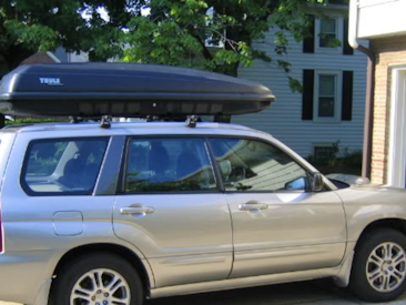 Rent roof box through Fat Llama