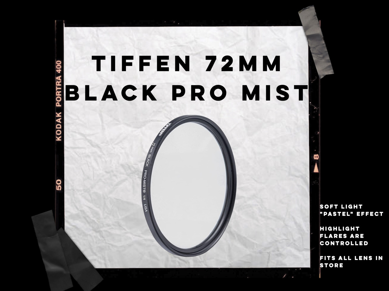 Tiffen 72mm black pro mist 1/4 filter