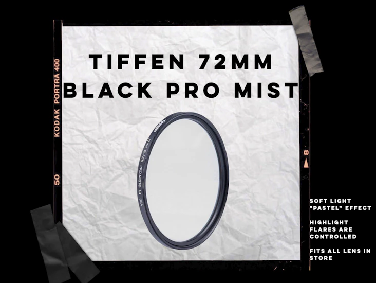 Tiffen 72mm black pro mist 1/4 filter