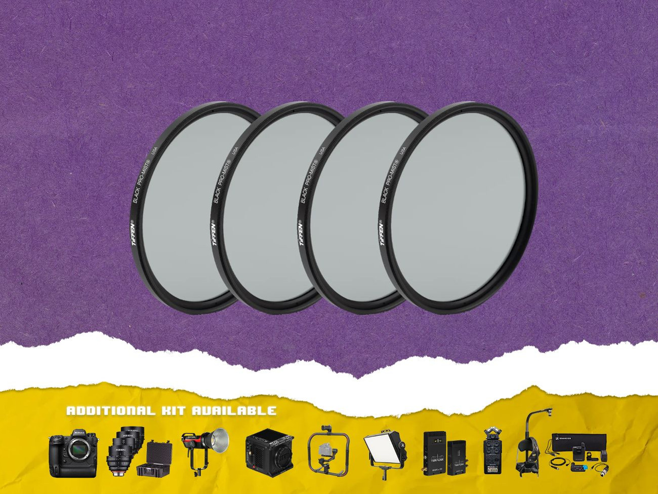 Tiffen black pro mist kit (4x 82mm filters) 1/1 to 1/8