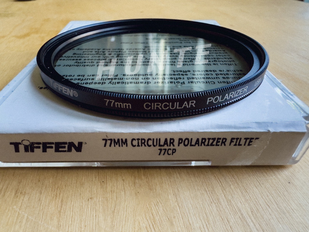 Tiffen circular polarising filter 77mm