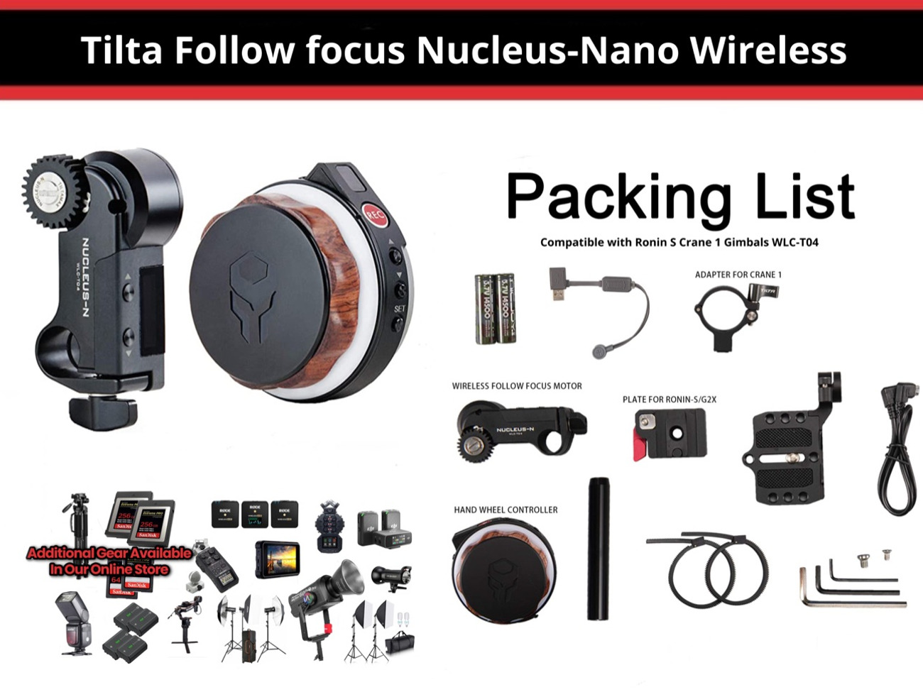 Tilta follow focus nucleus nano wireless