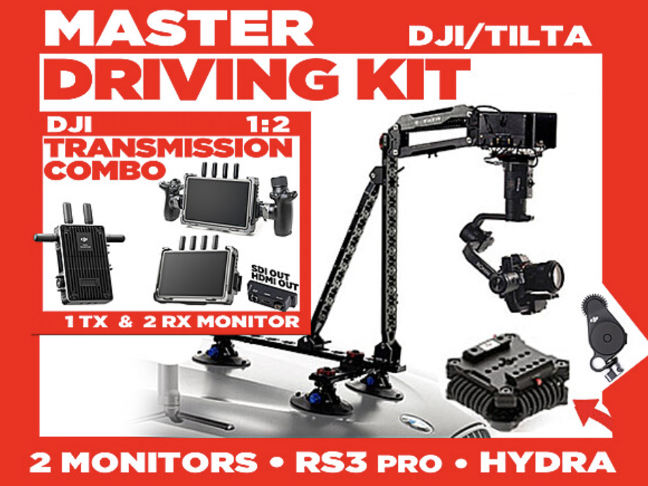 Tilta hydra alien car mount  w/ dji transmission & rs3 pro