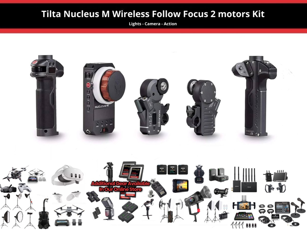 Tilta nucleus wireless follow focus 2 motor kit