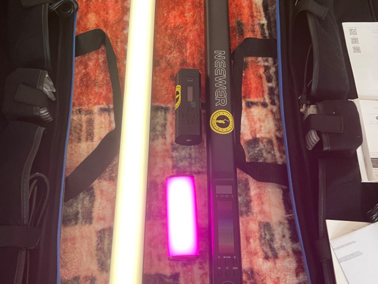 Tl60 rgb tube light stick x2 and tl96 rgb magnetic lights x2