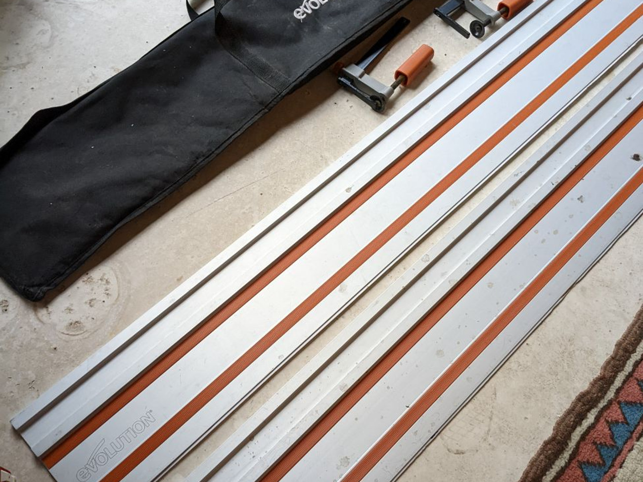 Tracks for evolution 185mm circular saw