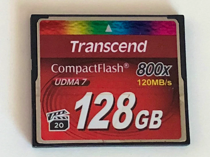 128gb compactflash 800x udma 7 card - transcend