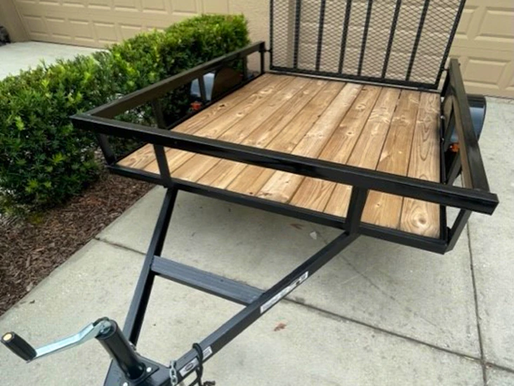 Tsc 6 x 8 open floor utility trailer