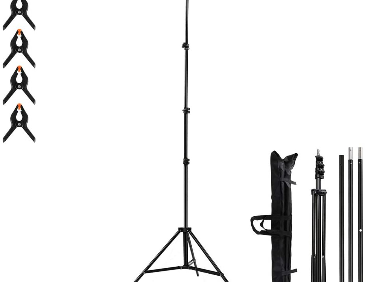 T-shape portable backdrop support stand kit