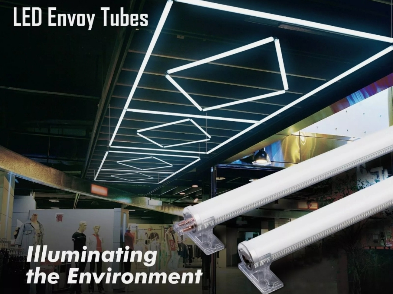 Tube lights white connectsble 