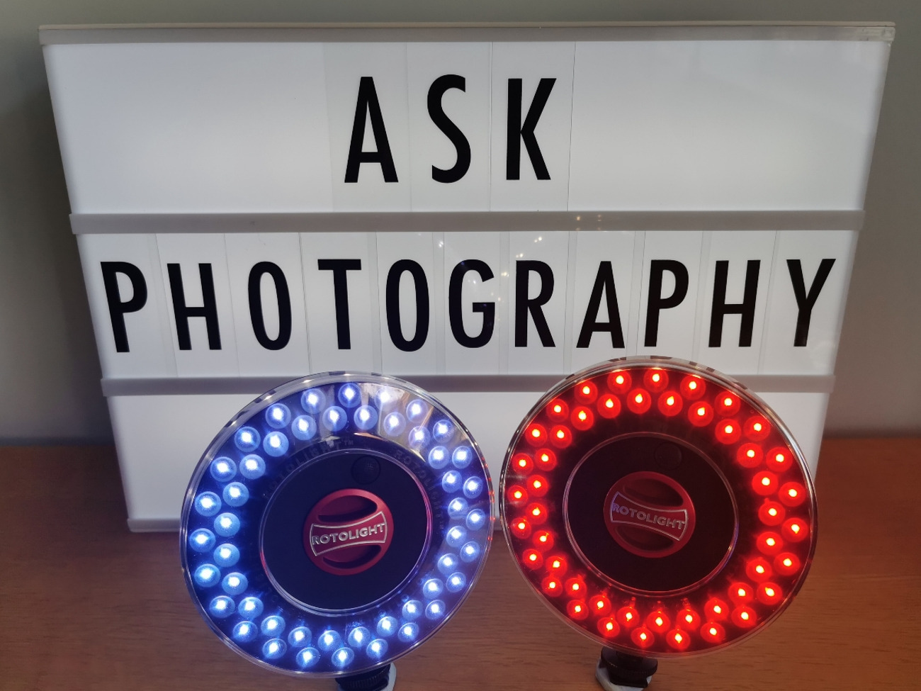 Twin (2) rotolight rl48-b continuous video and photo interview kit lights. 