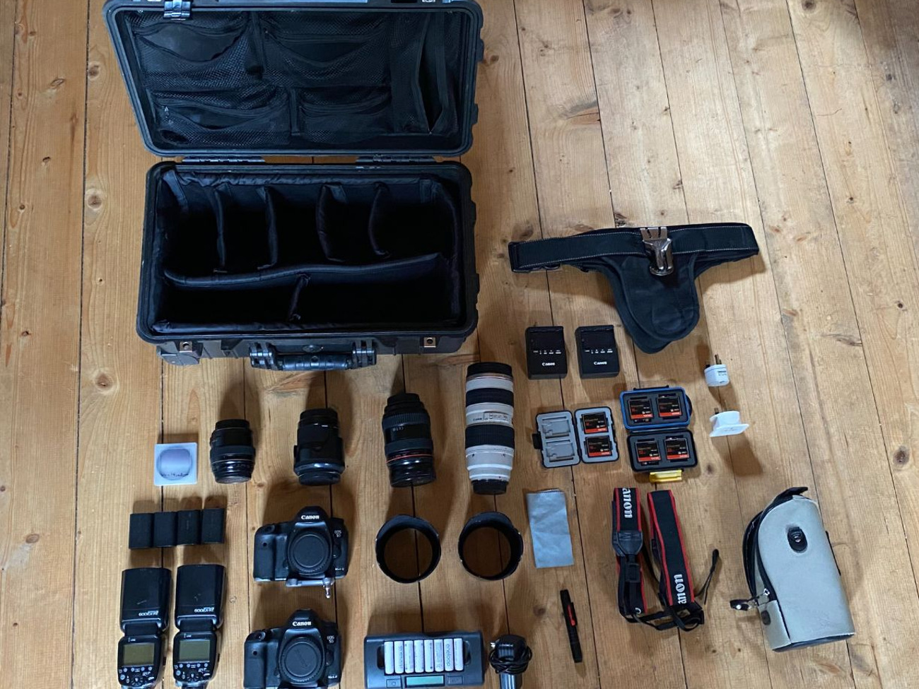 Twin canon 5dmkiii photography kit. plus multiple lenses. 