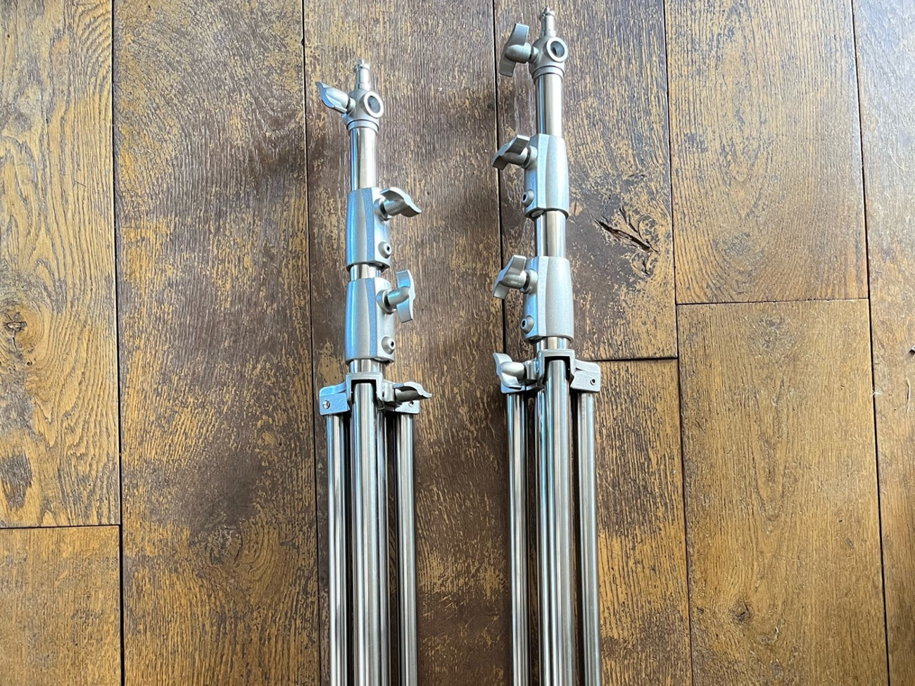 Two heavy duty light stands  