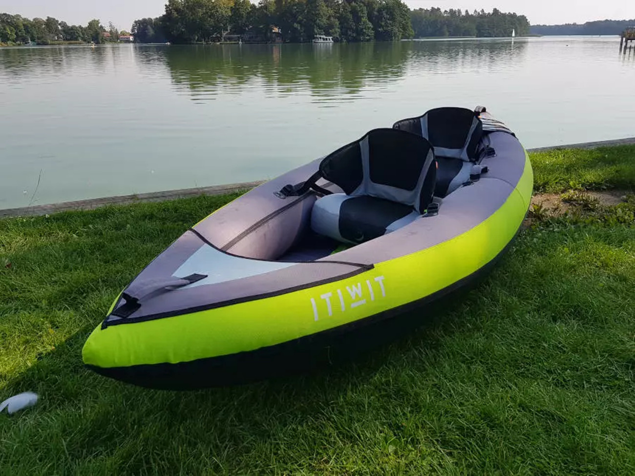 Two person inflatable kayak
