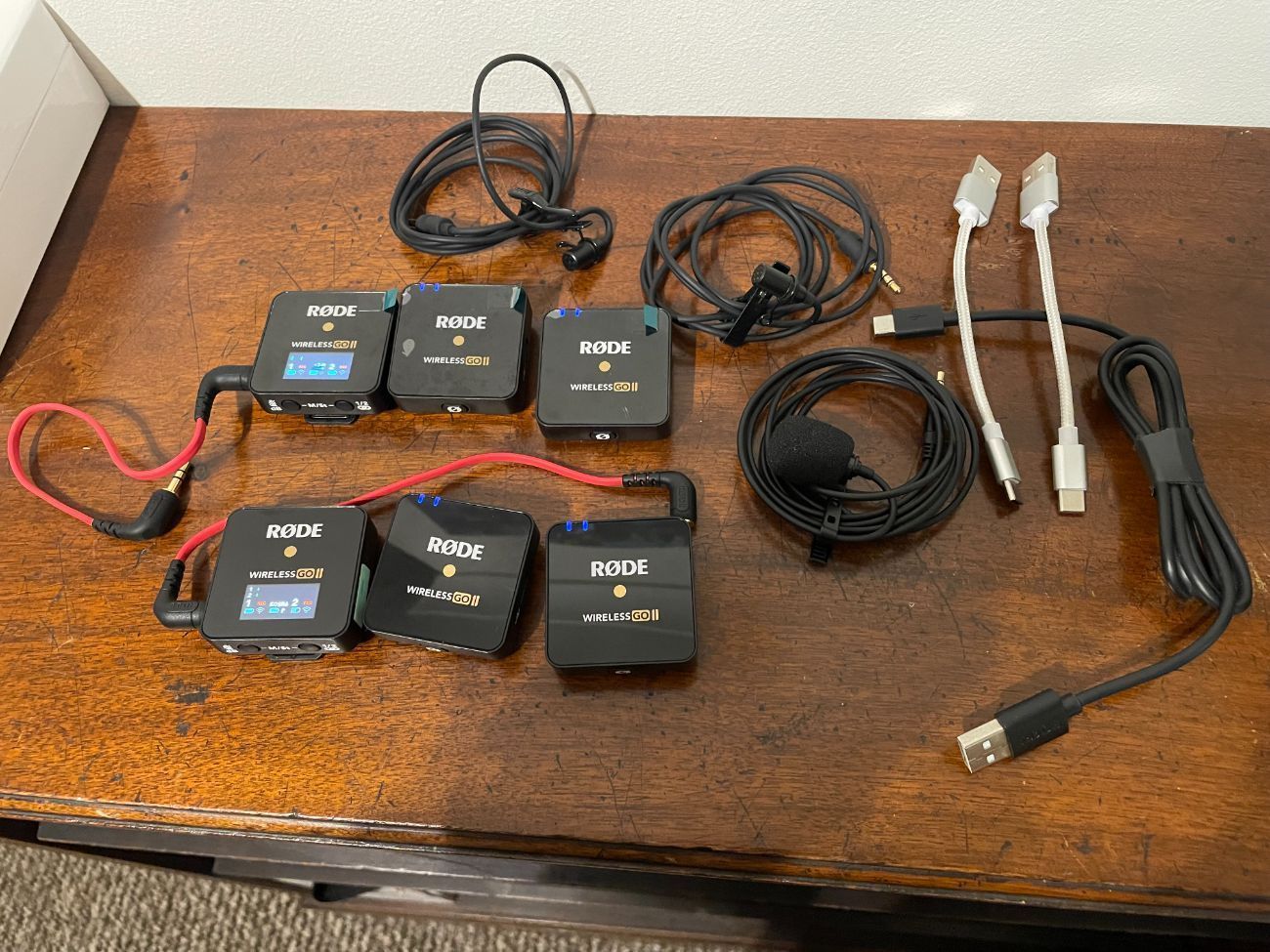 Two rode wireless go ii mic