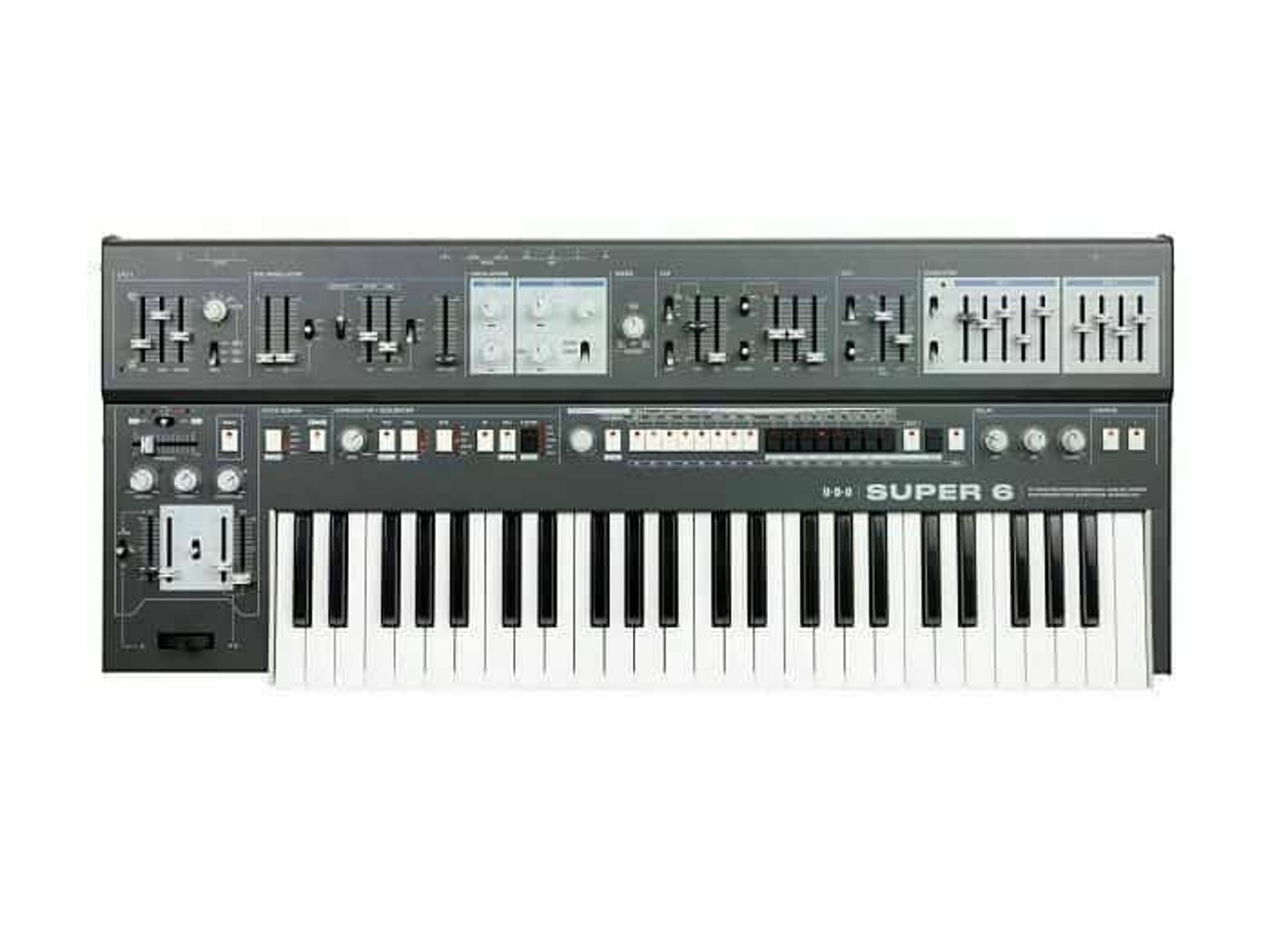 Udo audio super 6 polyphonic binaural analog synthesizer
