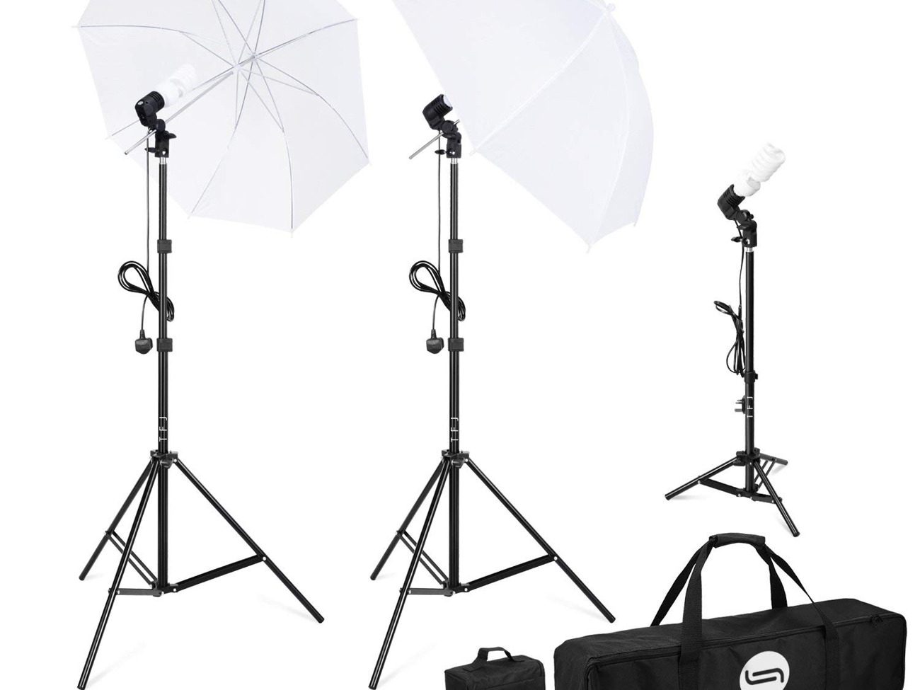 Umbrella lights x2 - 600w - 5500k - e27