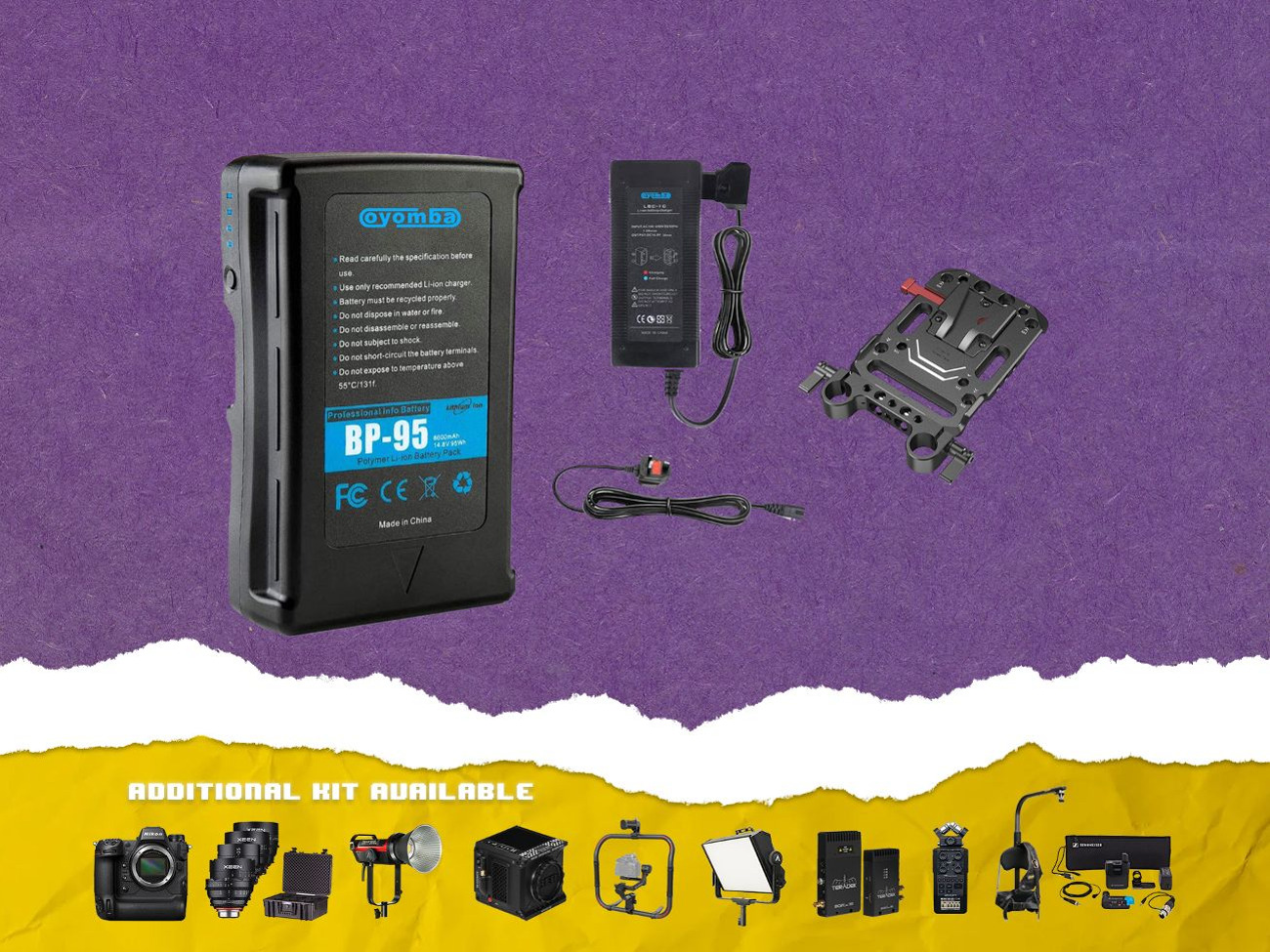 V mount battery kit 95wh(6600mah)