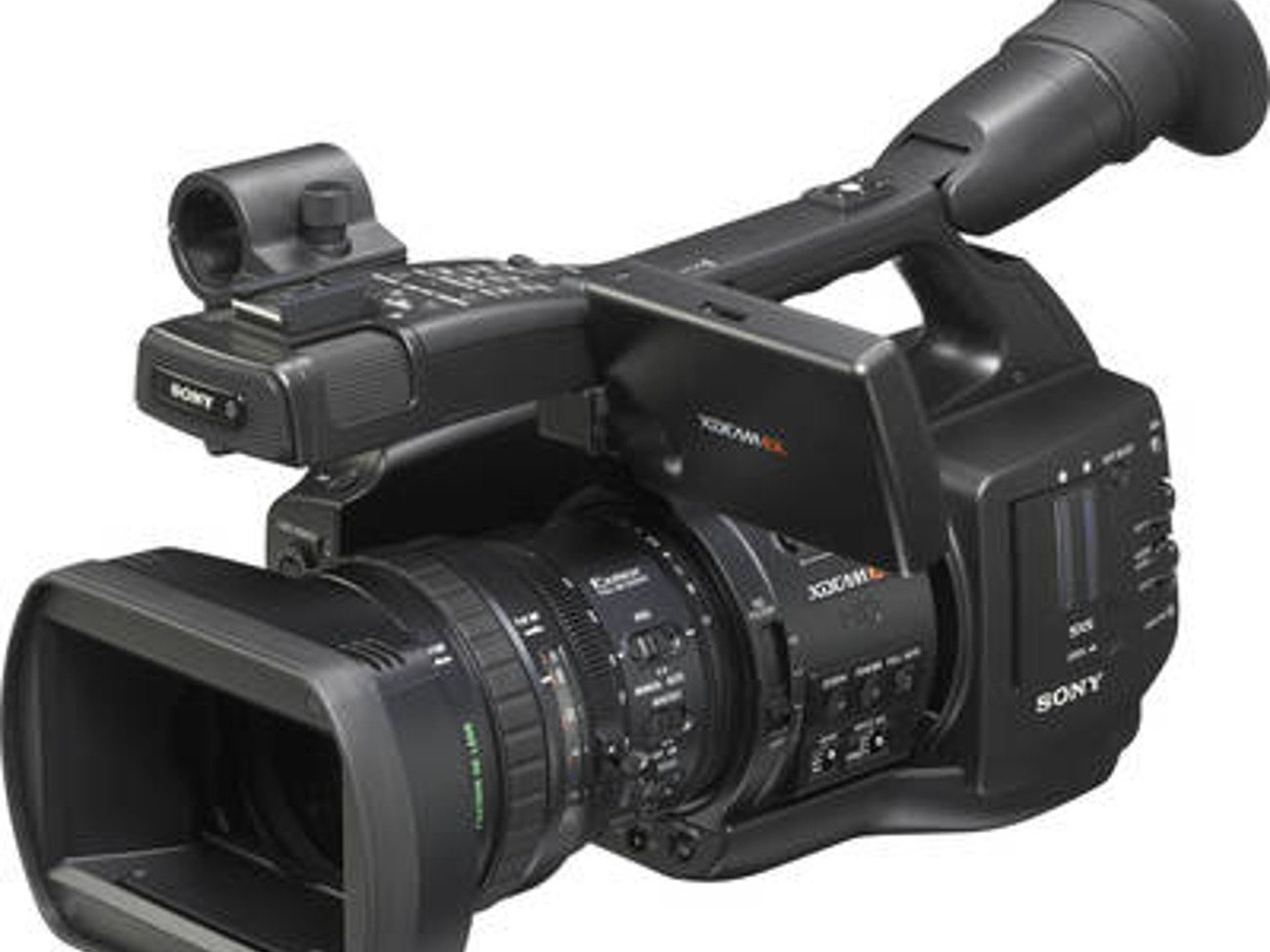 Shooters package: sony pmw-ex1 xdcam camera with audio equipment and tripod