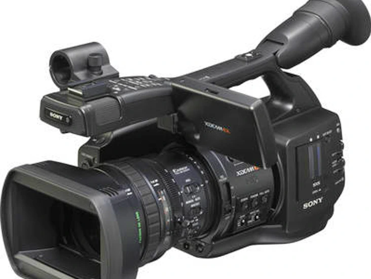 Shooters package: sony pmw-ex1 xdcam camera with audio equipment and tripod