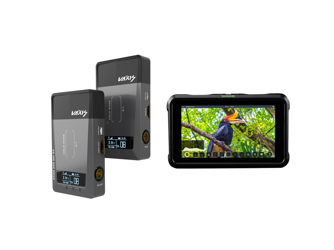Vaxis atom 500 wireless video kit + atmos shinobi monitor