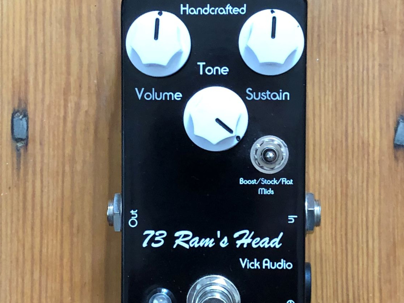 Vick audio 73 ram's head big muff overdrive guitar pedal