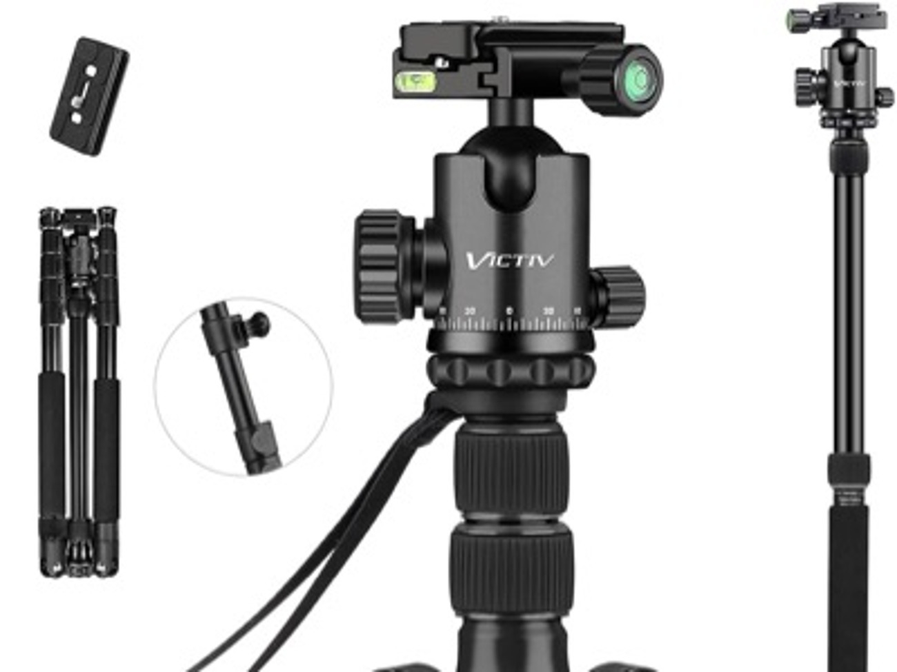 Victiv 73-inch camera tripod (rrp: £79.99)