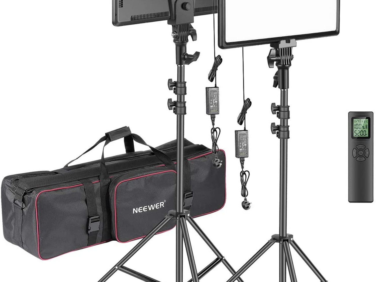 Video lighting _ 2 x neweer ultra thin lighting panels