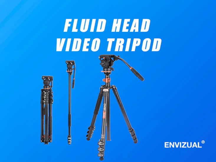 Video tripod fluid head heavy duty travel tripod / monopod