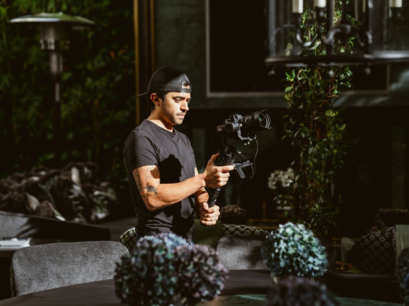 Videographer | camera operator with equipment
