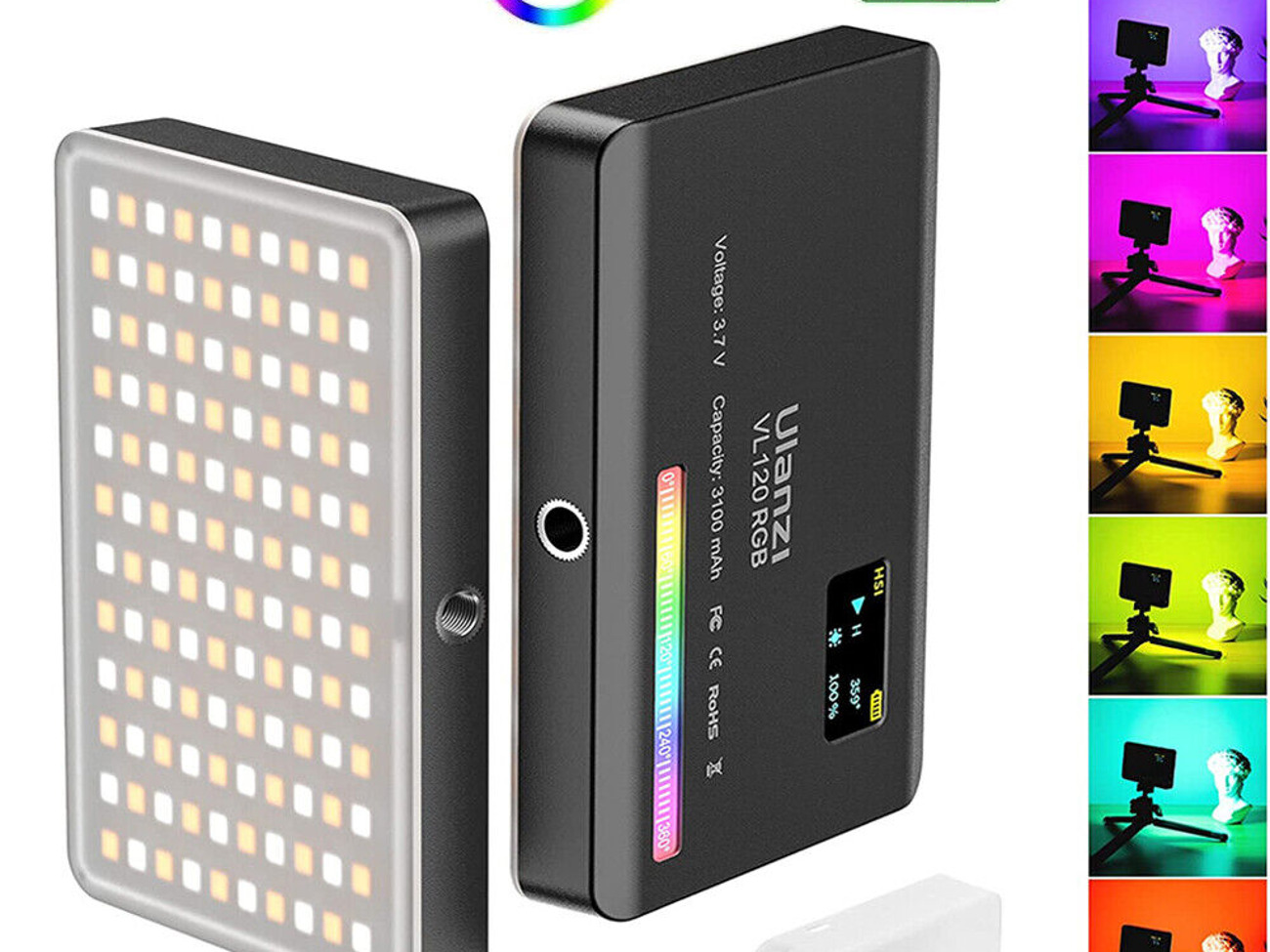 Vijim vl120 rgb led light for photography and video lighting