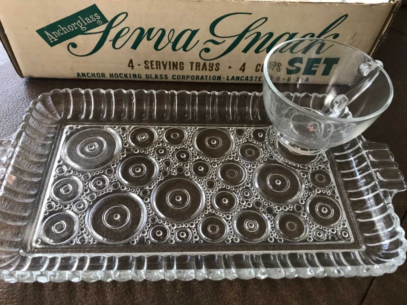 Vintage luncheon glassware set of 4