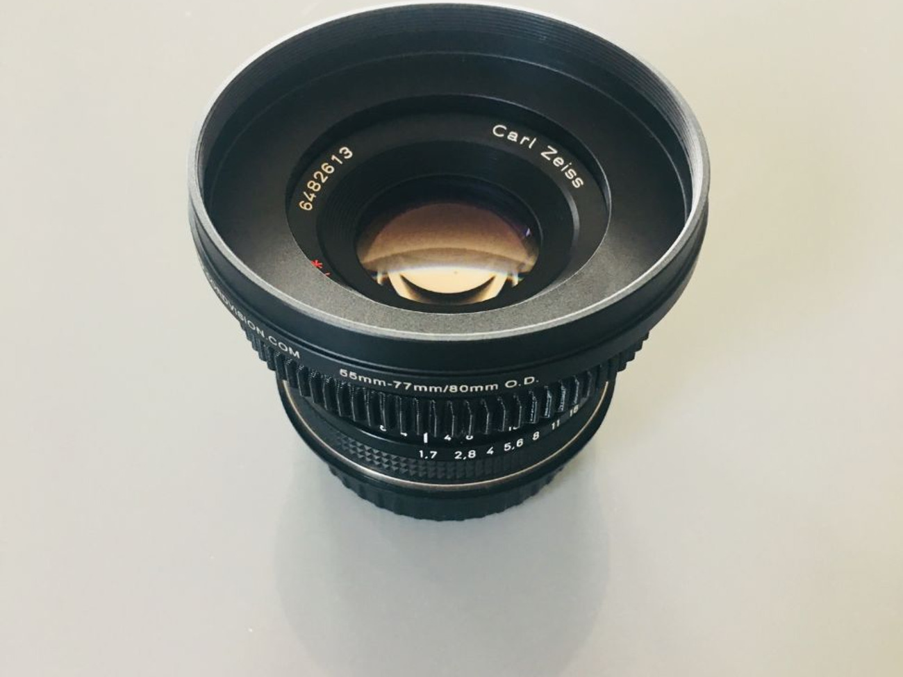Vintage zeiss contax 50mm ef lens