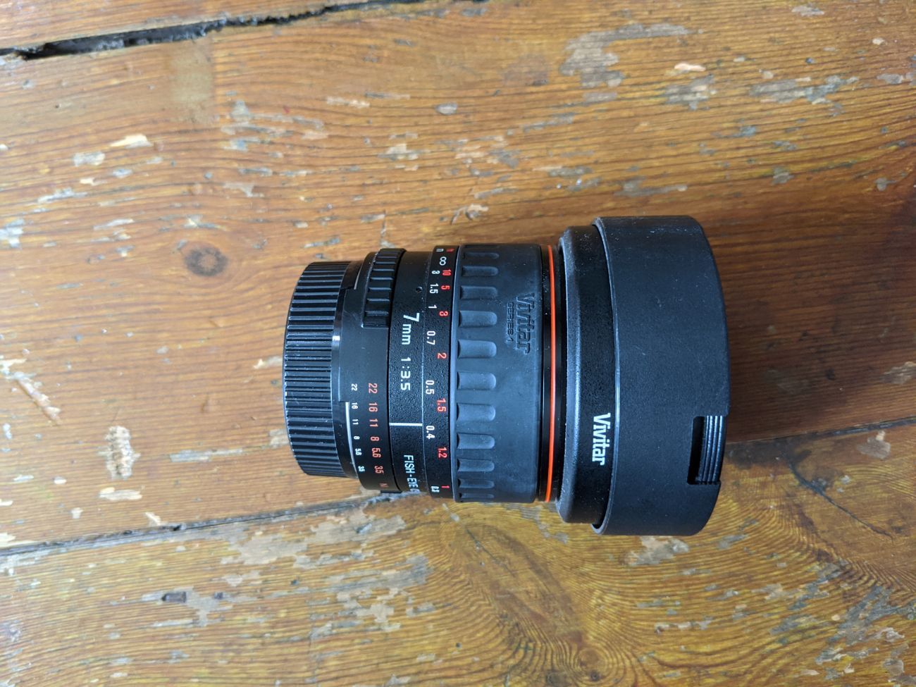 Vivitar 7mm aspherical fisheye lens for nikon f mount