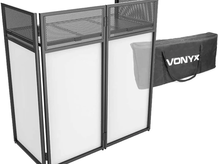 Vonyx db4 pro dj booth- foldable with case and cloth incl