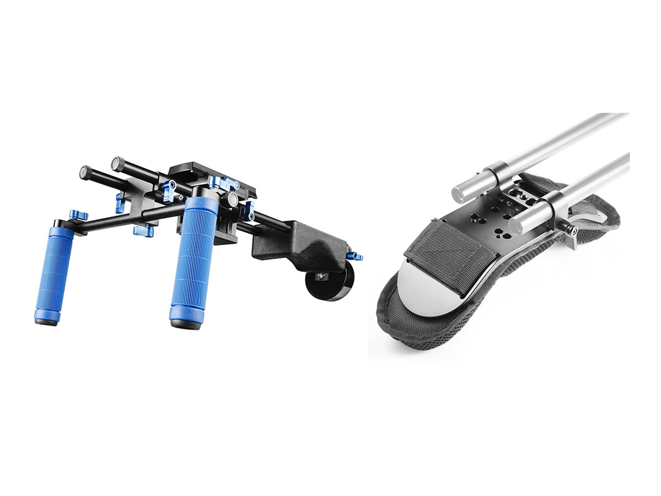 Walimex pro shoulder video rig director ii w/ counter weight and upgraded shoulder pad