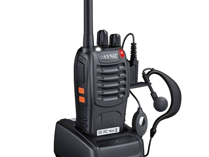 Walkie talkies with earpieces