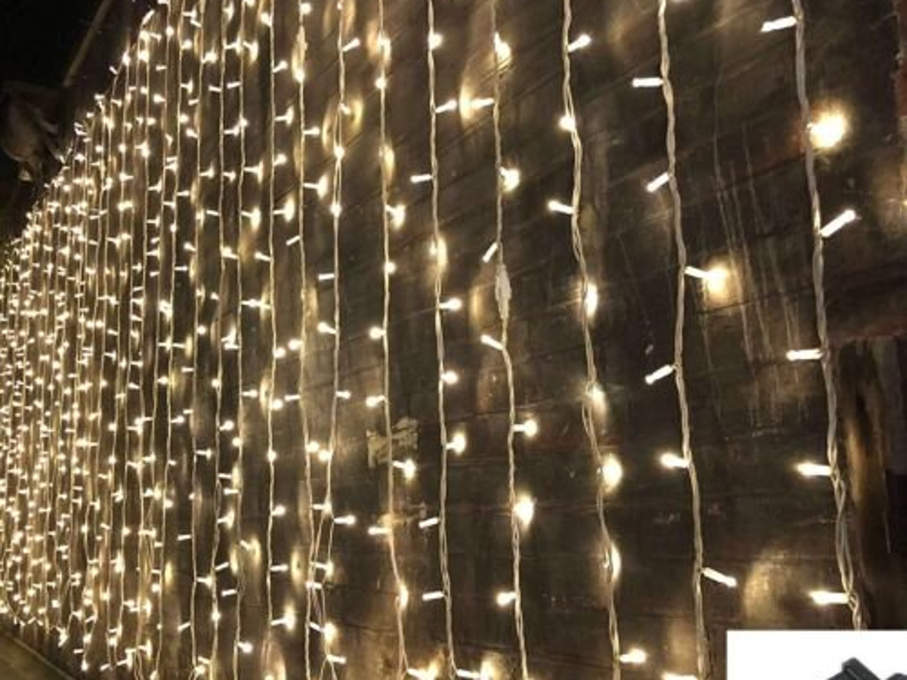 Warm white 6x3m led fairy light curtain