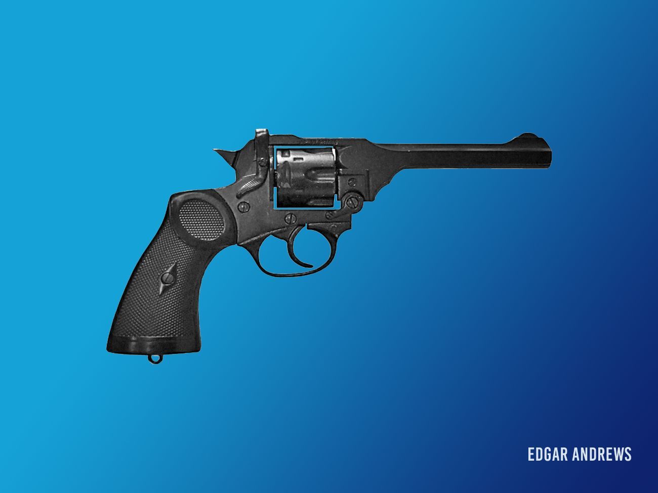 Webley, mk iv revolver - ww2 prop pistol for film use