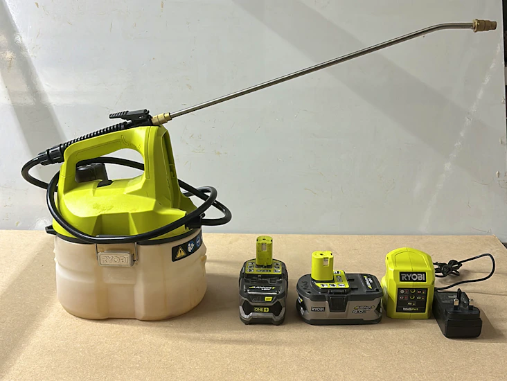 Battery powered sprayer