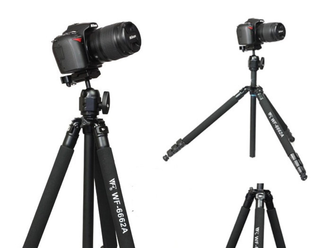 Weifeng wf-6662a ft-6662a camera telescopic tripod